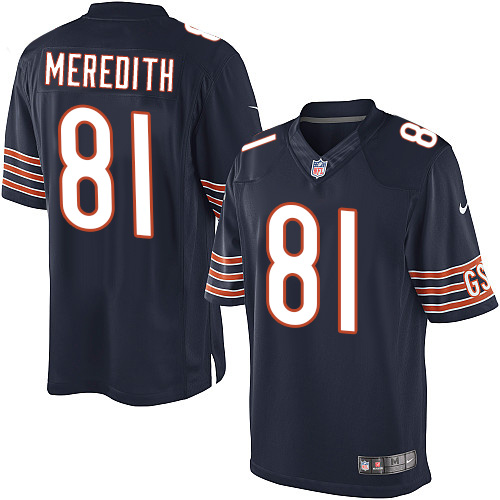 Youth Elite Cameron Meredith Nike Jersey Navy Blue Home - #81 NFL Chicago Bears